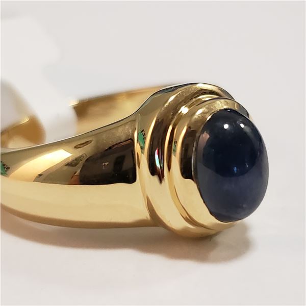 54 - JP738 SILVER BLUE SAPPHIRE RING
