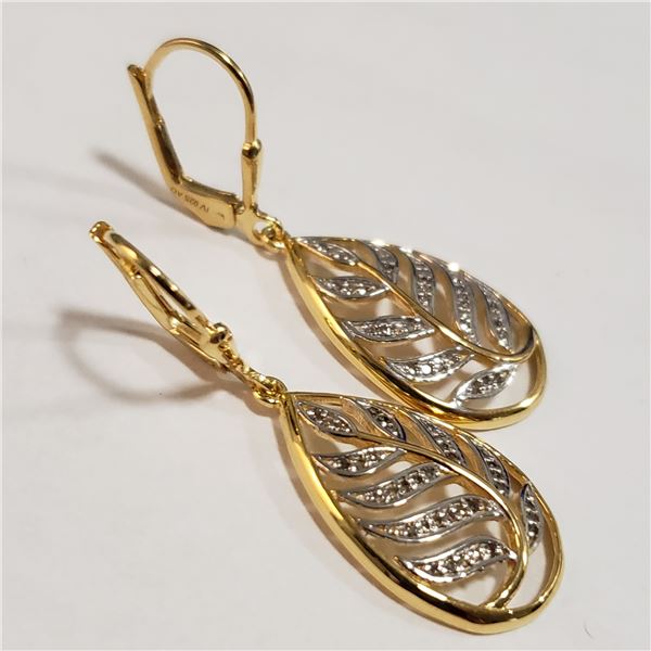 55 - JP738 SILVER DIAMOND EARRINGS