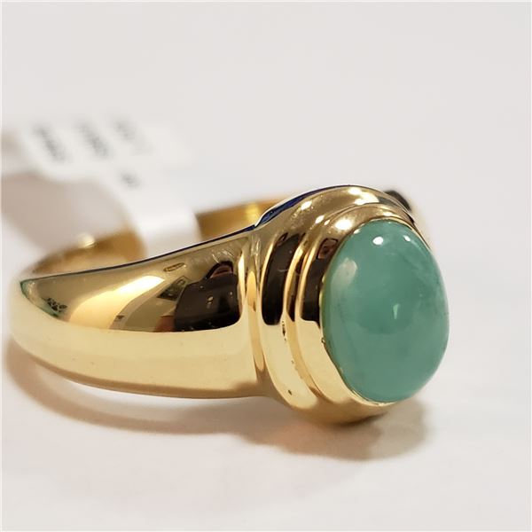 56 - JP738 SILVER EMERALD RING