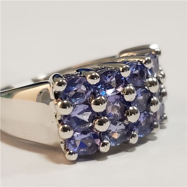 57 - JP738 SILVER TANZANITE RING