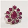 Image 1 : 59 - JP738 SILVER RUBY RING