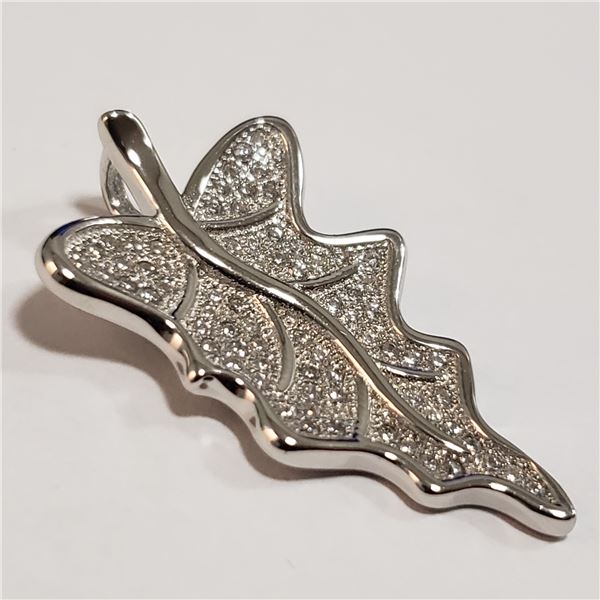 60 - JP738 SILVER RHODIUM PLATED CZ PENDANT