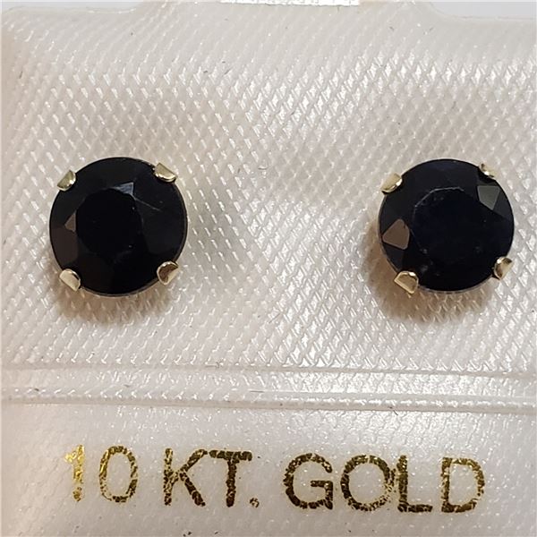 62 - JP738 10K  SAPPHIRE EARRINGS