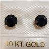 Image 1 : 62 - JP738 10K  SAPPHIRE EARRINGS