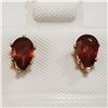 Image 1 : 67 - JP738 14K  GARNET EARRINGS
