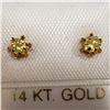Image 1 : 71 - JP738 14K  YELLOW SAPPHIRE EARRINGS