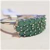 Image 1 : 77 - JP738 SILVER EMERALD RING