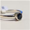 Image 1 : 78 - JP738 SILVER BLUE SAPPHIRE RING