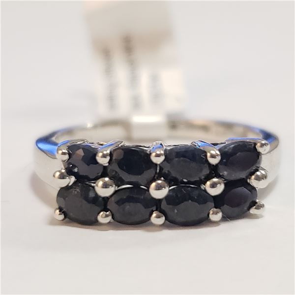 81 - JP738 SILVER SAPPHIRE RING