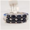 Image 1 : 81 - JP738 SILVER SAPPHIRE RING