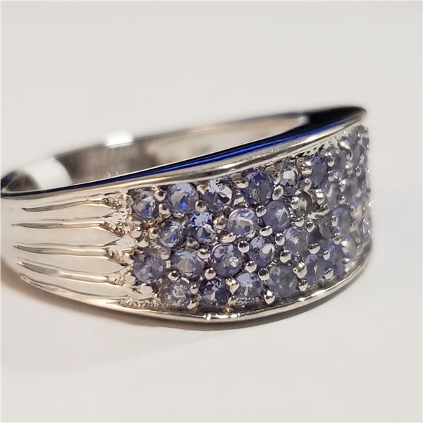 88 - JP738 SILVER TANZANITE RING