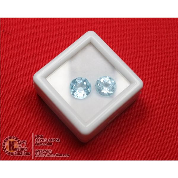 #214-SKY BLUE TOPAZ GEMSTONES 8mm/ 4.50ct