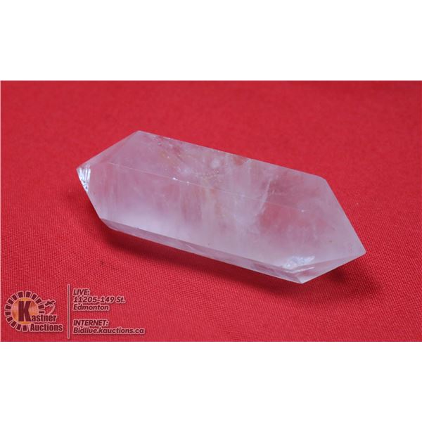#262-NATURAL PINK ROSE QUARTZ 2 POINT 20.9 x 60mm