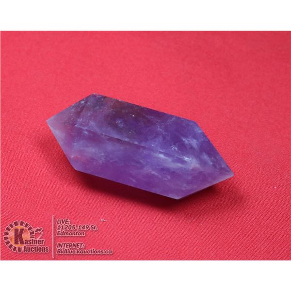 #266-NATURAL AMETHYST 2 POINT 26.8 x 57.3mm
