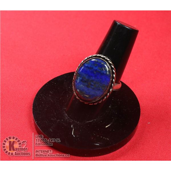 #10-NATURAL LAPIZ LAZULI RING SIZE 6.5