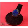 Image 1 : #10-NATURAL LAPIZ LAZULI RING SIZE 6.5