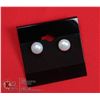 Image 1 : #97-FRESH WATER PEARL STUD EARRINGS 9 - 10 mm