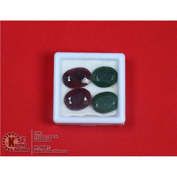 #93-RUBY & EMERALD GEMSTONES 48.15ct