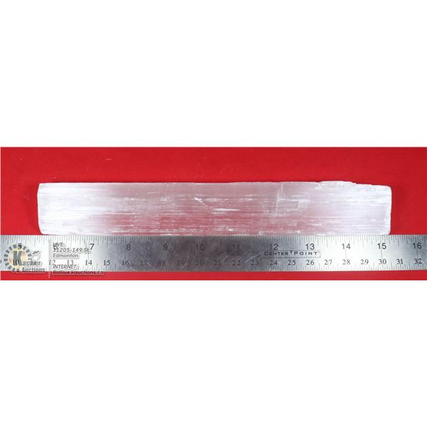 #254-NATURAL SELENITE ROUGH STICK WAND MINERALS