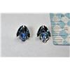 Image 1 : 23)  VINTAGE LONDON BLUE TOPAZ CZ WITH