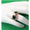 Image 1 : 14)  ROSE GOLD TONE WITH EMERALD