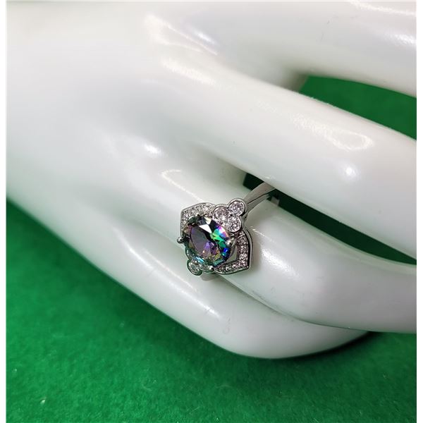 18)  LAB CREATED RAINBOW MYSTIC TOPAZ