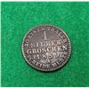 Image 1 : 12)  GERMAN 1 SILBER GROSCHEN COIN