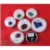 Image 1 : X7 GENUINE RUBY, EMERALD, SAPPHIRE, LAPIS LAZULI