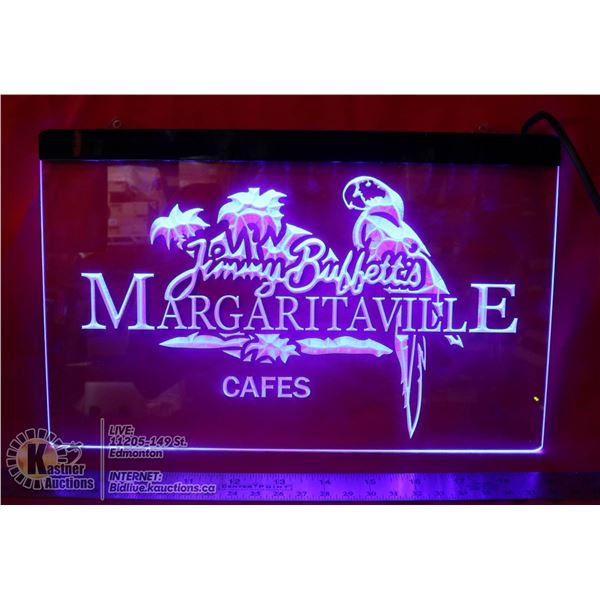 JIMMY BUFFETTS MARGARITAVILLE CAFE NEON LIGHTED