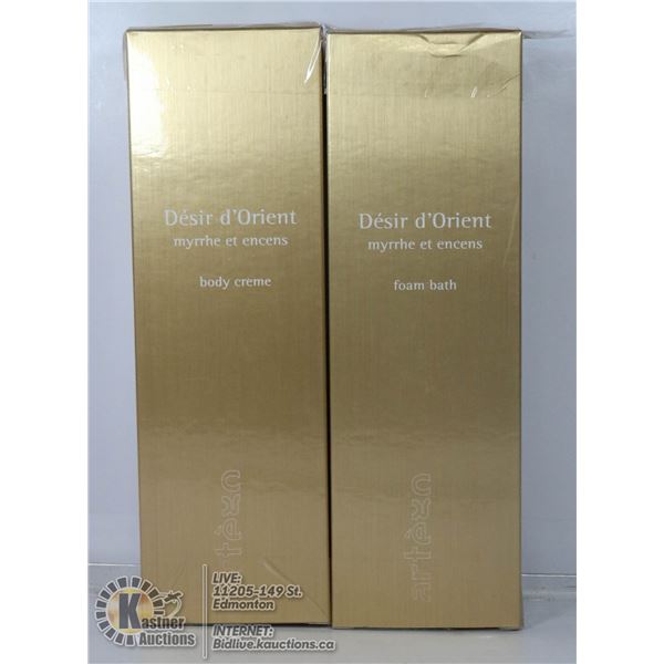 2 BOXES OF DESIR D'ORIENT BODY CREME.