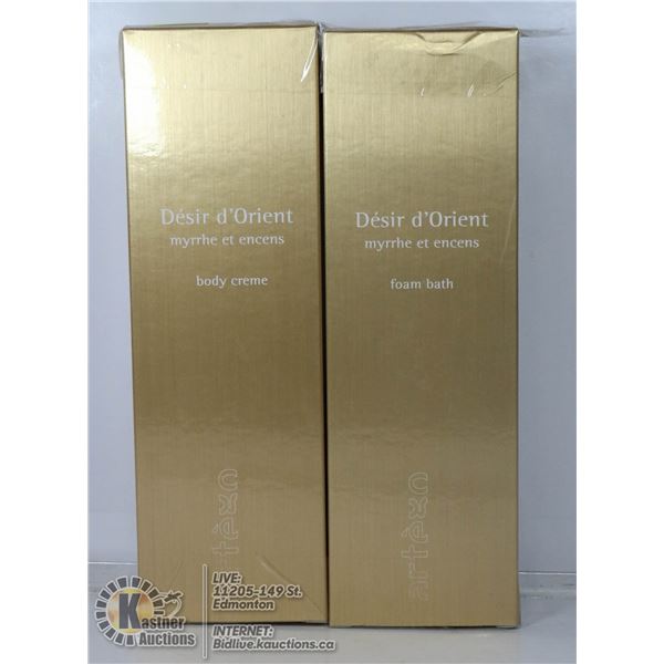 2 BOXES OF DESIR D'ORIENT BODY CREME.