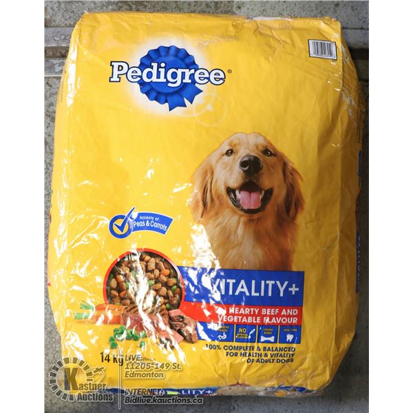 PEDIGREE VITALITY + HEARTY BEEF AND VEGETABLE