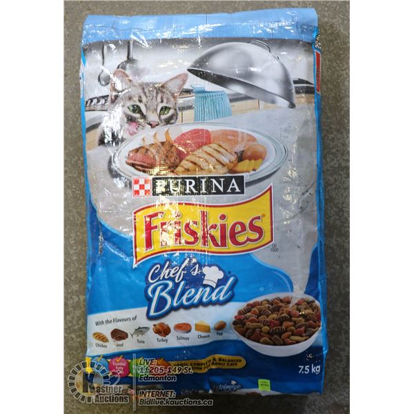 PURINA FRISKIES CHEF'S BLEND CAT FOOD. 7.5KG.