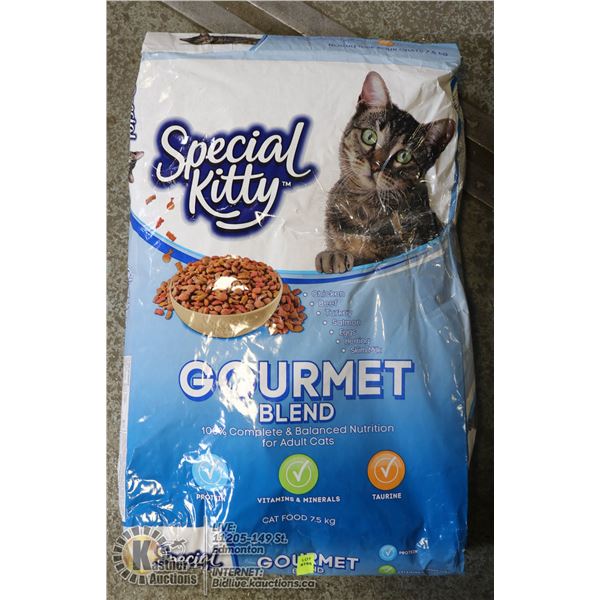 SPECIAL KITTY GOURMET BLEND ADULT CAT FOOD. 7.5KG.