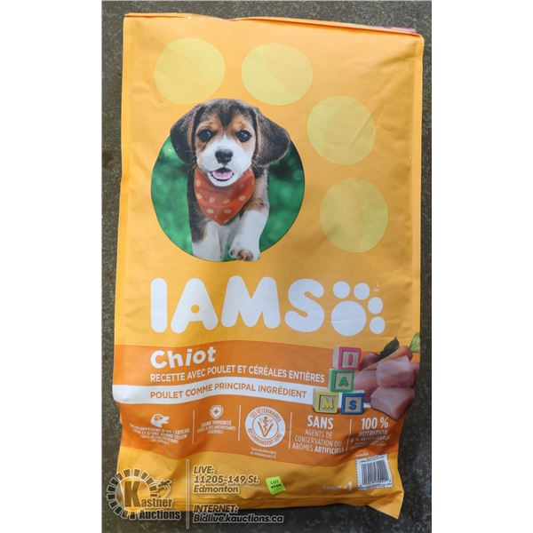 IAMS PUPPY CHICKEN AND WHOLE GRAIN DOG FOOD. 6.8KG