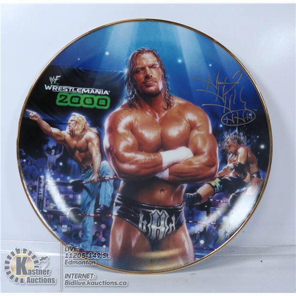 LTD EDITION WWE TRIPLE H COLLECTORS PLATE