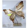 Image 1 : LARGE METAL BUTTERFLY FOR YARD ON STAND