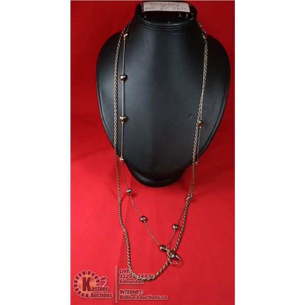 KATE SPADE LONG SILVER DROP HEART NECKLACE