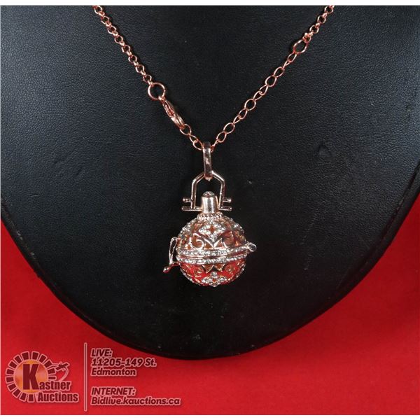 ROSE GOLD FILLIGREE BOBBLE OPENS UP CHARM