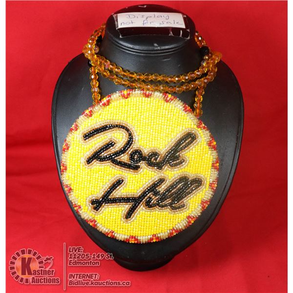 ROCK HILL NATIVE HANDCRAFTED LARGE BEADED NECKLACE
