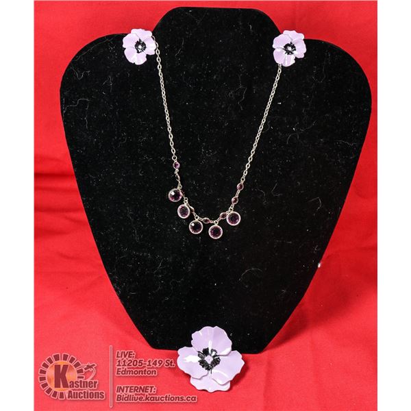 VINTAGE PURPLE JEWELRY ALL TOGETHER