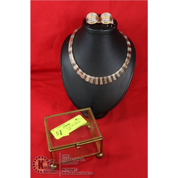 TRI GOLD TONE NECKLACE 