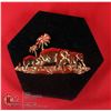 Image 1 : GOLD ELEPHANTS BROOCH