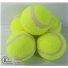 Image 1 : LOT OF FIVE LARGE TENNIS BALLS FOR DOGS.