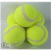 Image 1 : LOT OF FIVE LARGE TENNIS BALLS FOR DOGS.
