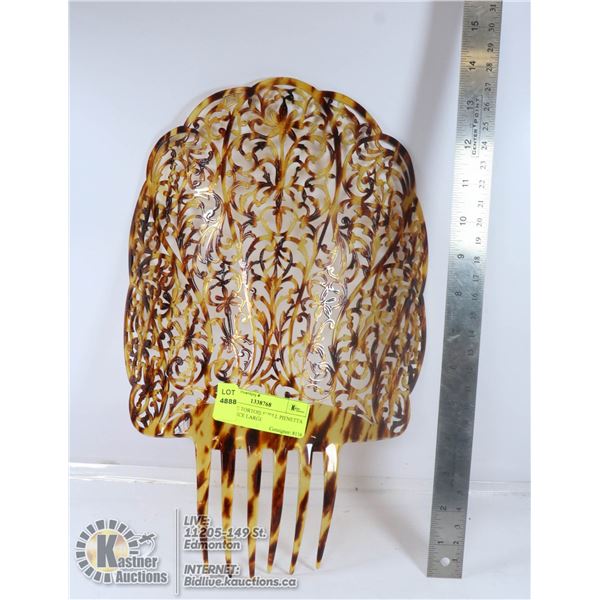 VINTAGE TORTOIS SHELL PIENETTA HEAD PIECE LARGE