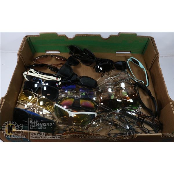 LARGE FLAT OF READING & SUNGLASSES 39 PIECES