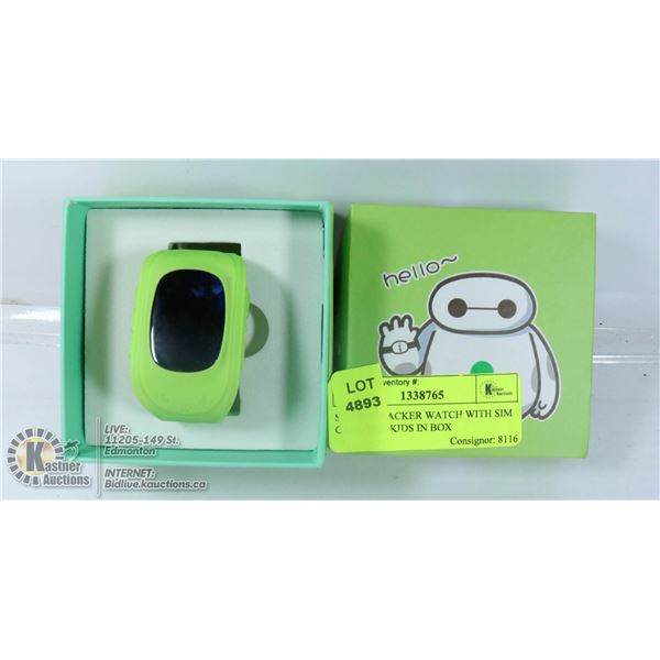 SMART TRACKER WATCH WITH SIM CARD FOR KIDS IN BOX