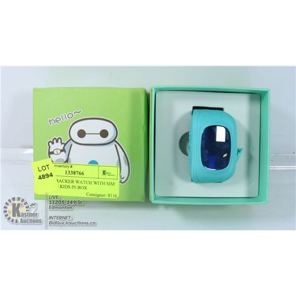SMART TRACKER WATCH WITH SIM CARD FOR KIDS IN BOX