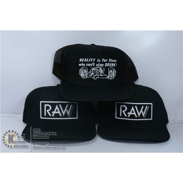 LOT OF 3 NEW HATS